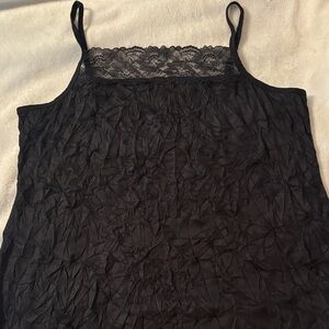Black Lace Trim Camisole